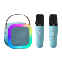 Blue Portable Wireless Karaoke Machine with Microphone