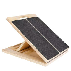Adjustable Wooden Slant Board for Calf Stretching & Rehab