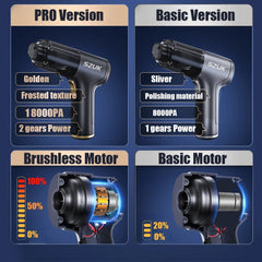 Powerful Wireless Car Vacuum Cleaner Strong Suction Portable