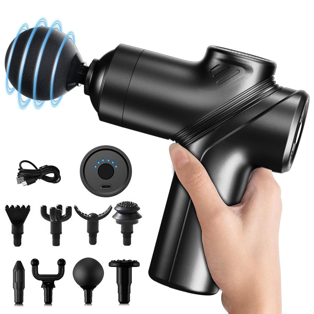 Deep Tissue Muscle Massage Gun with 8 Heads for Pain Relief