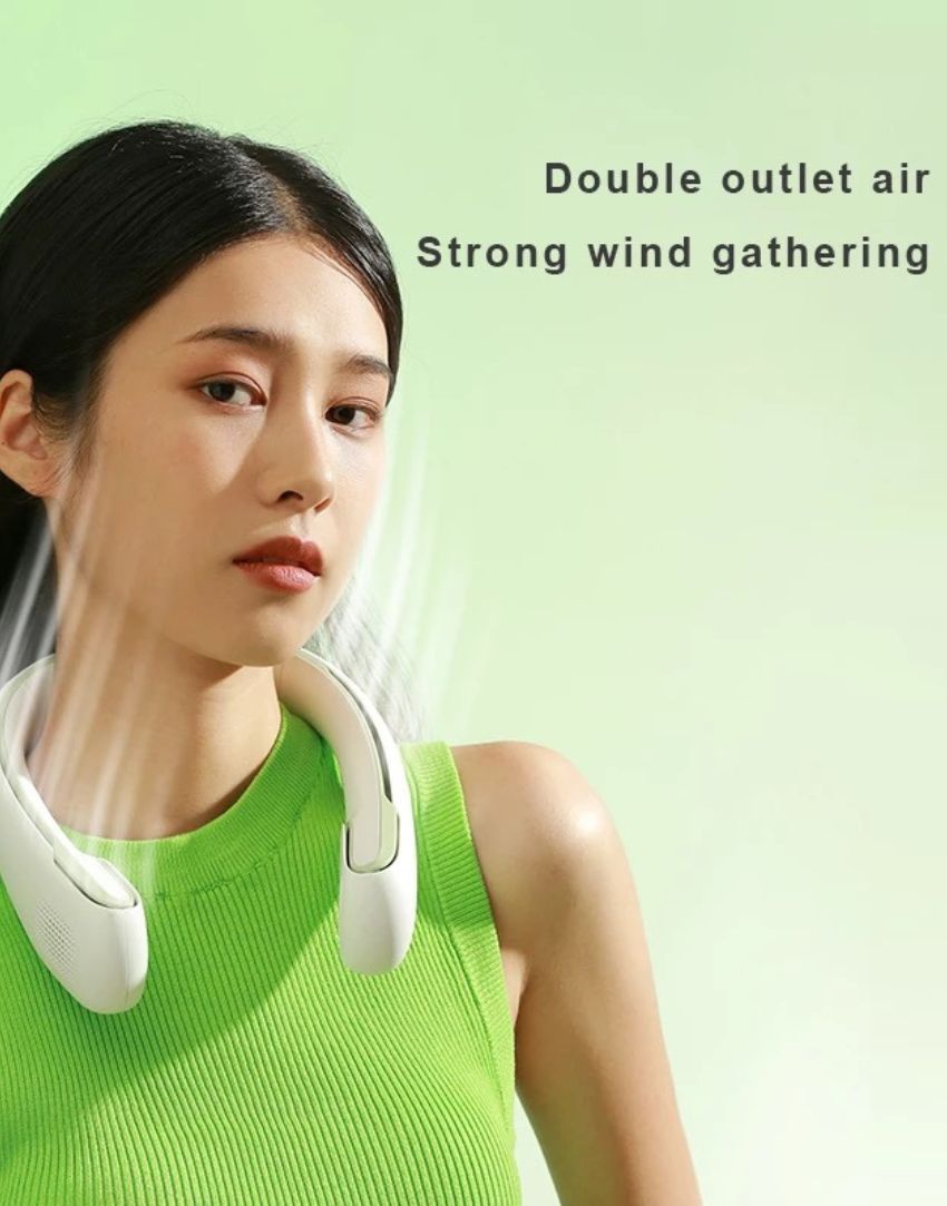 Bladeless USB Rechargeable Cooling Neck Fan for Summer