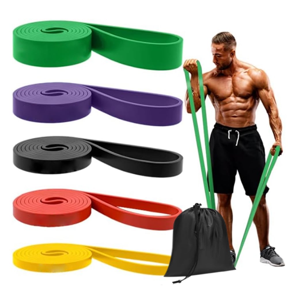 5-Level Resistance Bands Set for Fitness and Body Stretching