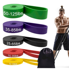 5-Level Resistance Bands Set for Fitness and Body Stretching