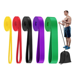 5-Level Resistance Bands Set for Fitness and Body Stretching