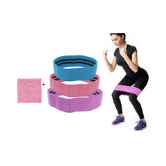 3pcs Fabric Resistance Bands Set for Legs and Hip Workout