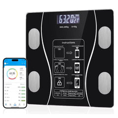 Smart Digital Bathroom Body Fat Scale 180KG Bluetooth