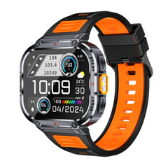 2.0-Inch Smart Fitness Watch with Flashlight and Health Monitor