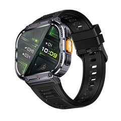 2.0-Inch Smart Fitness Watch with Flashlight and Health Monitor