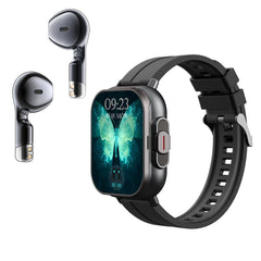 2-in-1 Smart Watch with Bluetooth Earbuds Heart Rate Tracker 2.01-Inch