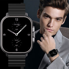 2-in-1 Smart Watch with Bluetooth Earbuds Heart Rate Tracker 2.01-Inch
