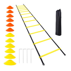 Speed Agility Ladder Set with Carry Bag for Football Footwork Training