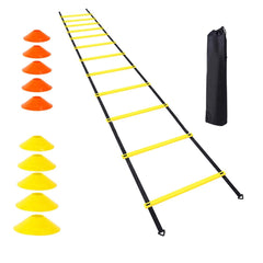 Speed Agility Ladder Set with Carry Bag for Football Footwork Training