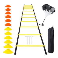 Speed Agility Ladder Set with Carry Bag for Football Footwork Training