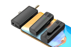 2-Piece Wireless Lavalier Mic Set - iPhone iPad Android Camera Style 1