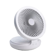 Foldable USB Table Fan with Hook - Portable Air Circulator for Bedroom