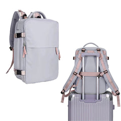 Water-Resistant Travel Laptop Backpack with Shoe Compartment