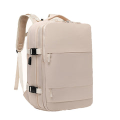 Water-Resistant Travel Laptop Backpack with Shoe Compartment