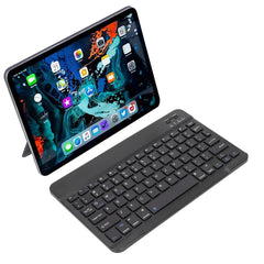 Ultra-Slim Rechargeable Bluetooth Keyboard for iOS Windows