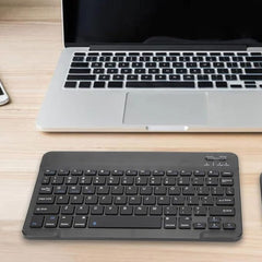Ultra-Slim Rechargeable Bluetooth Keyboard for iOS Windows