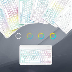 Ultra-thin RGB Bluetooth Keyboard Mouse Combo for iPad