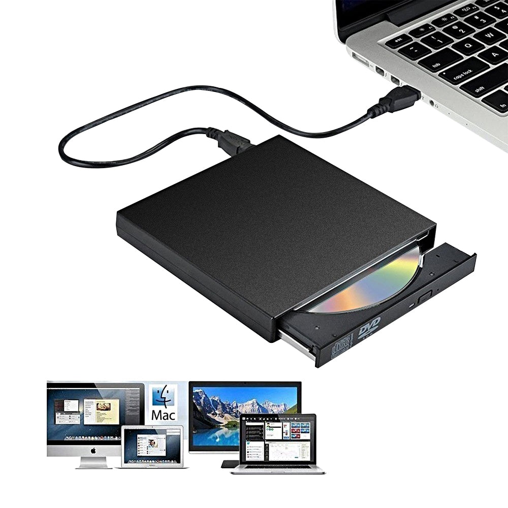 USB 2.0 Slim External CD RW Drive for Laptop Desktop PC