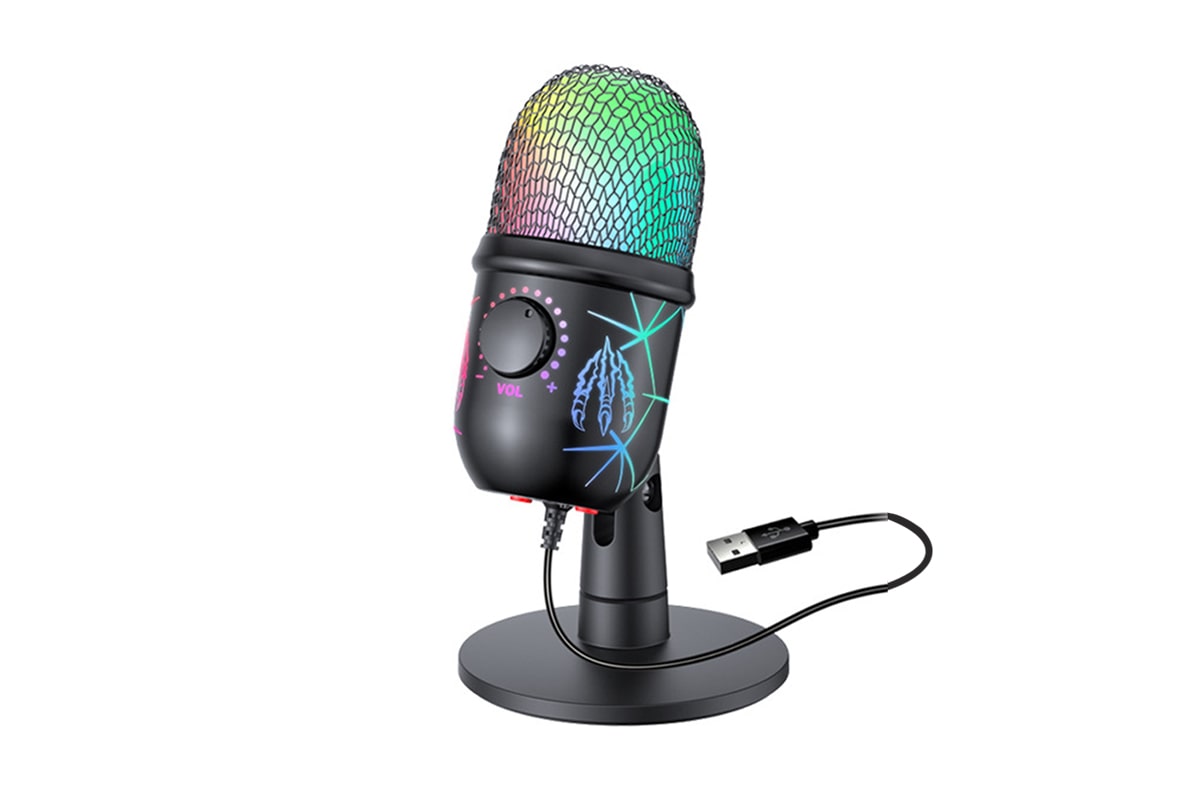 RGB USB Gaming Microphone for Podcast Live Streaming