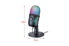 RGB USB Gaming Microphone for Podcast Live Streaming