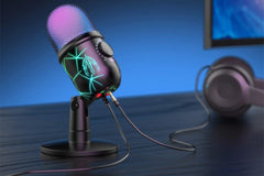 RGB USB Gaming Microphone for Podcast Live Streaming