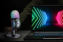 RGB USB Gaming Microphone for Podcast Live Streaming