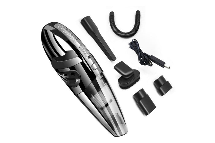 USB Rechargeable 9000Pa Cordless Wet Dry Car Vacuum Cleaner - Handheld