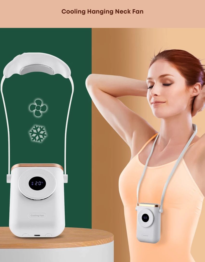 Outdoor Cooling USB Rechargeable Neck Fan