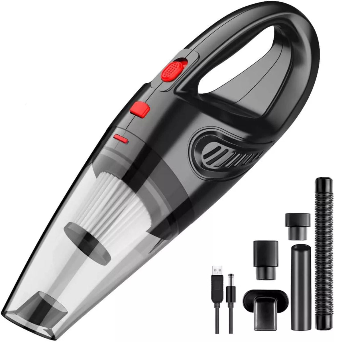 Cordless Handheld Vacuum Cleaner - Rechargeable for Home and Car Use
