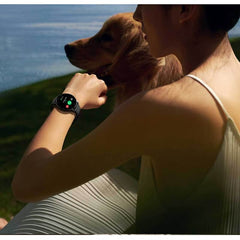 Waterproof Smartwatch with 1.39 inch Touchscreen Black