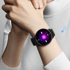 Waterproof Smartwatch with 1.39 inch Touchscreen Black