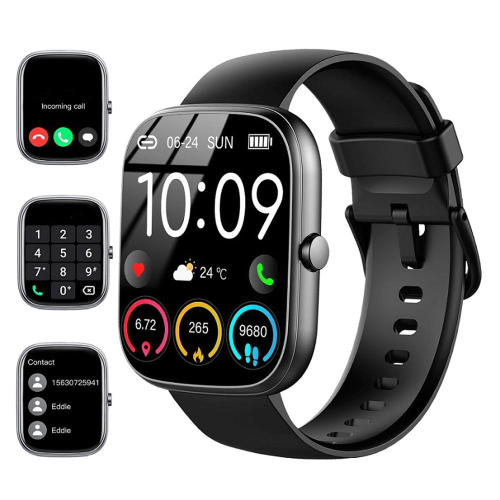 Water-Resistant Bluetooth Smart Watch with Heart Rate Tracker