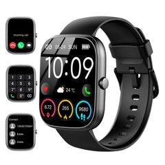 Water-Resistant Bluetooth Smart Watch with Heart Rate Tracker
