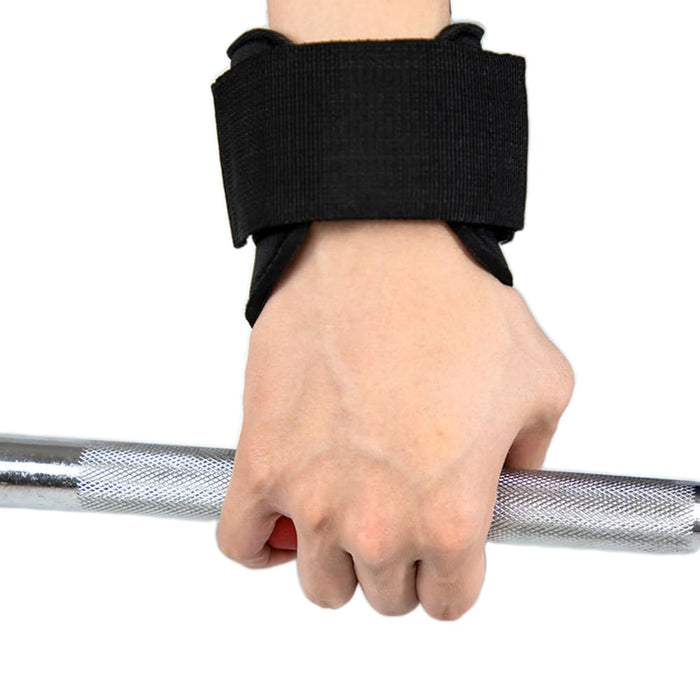 Weight Lifting Wrist Straps with Hooks Powerlifting Hand Grips