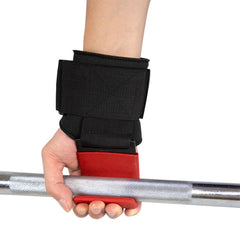 Weight Lifting Wrist Straps with Hooks Powerlifting Hand Grips