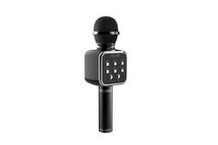 Bluetooth Karaoke Microphone - Built-in Speaker Wireless Mic Black