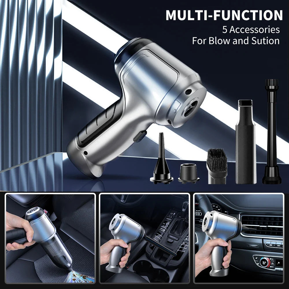 Wireless Car Vacuum Cleaner - Strong Suction Home Cleaning Accessory
