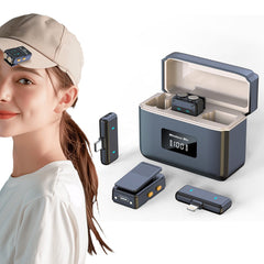 Dual-Receiver Wireless Microphone - iPhone Android Video Recording