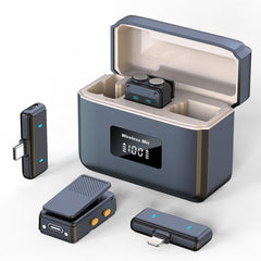 Dual-Receiver Wireless Microphone - iPhone Android Video Recording