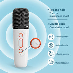 Bluetooth Karaoke Speaker with Handheld Mic - Wireless Home KTV