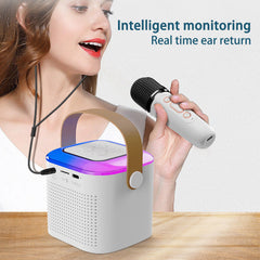 Bluetooth Karaoke Speaker with Handheld Mic - Wireless Home KTV