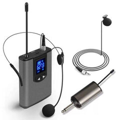 Wireless UHF Lavalier Microphone for Clear Audio Recording