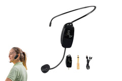 2 in 1 Wireless Headset Microphone Portable Cordless