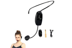 2 in 1 Wireless Headset Microphone Portable Cordless