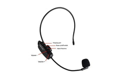 2 in 1 Wireless Headset Microphone Portable Cordless