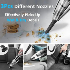 Wireless Cyclone Vacuum Cleaner - Rechargeable for Car and Pet Hair