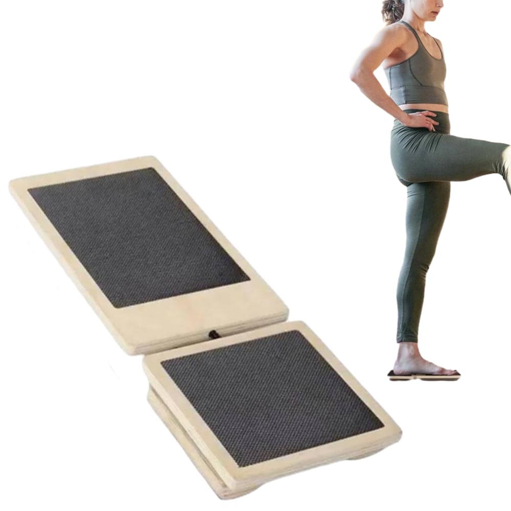 Wooden Ankle Balance Board for Sprain Recovery and Foot Strength